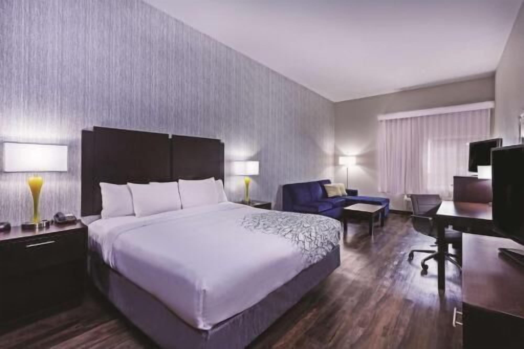 Premium bedding, pillow-top beds, desk, blackout curtains