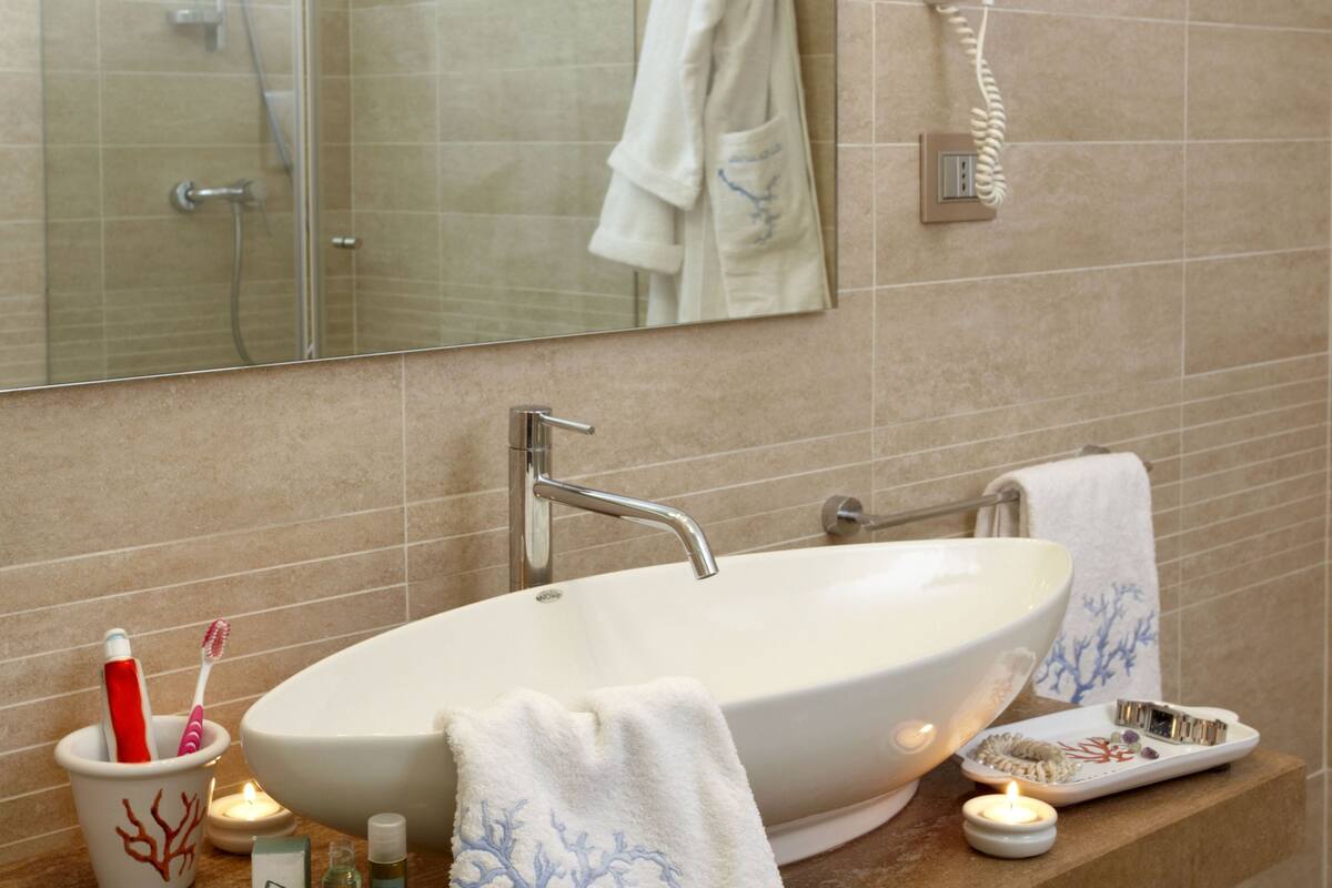 standard room | bathroom | shower, free toiletries, hair dryer, bidet