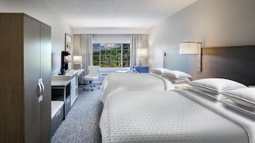 Hypo-allergenic bedding available, pillowtop beds, in-room safe, desk