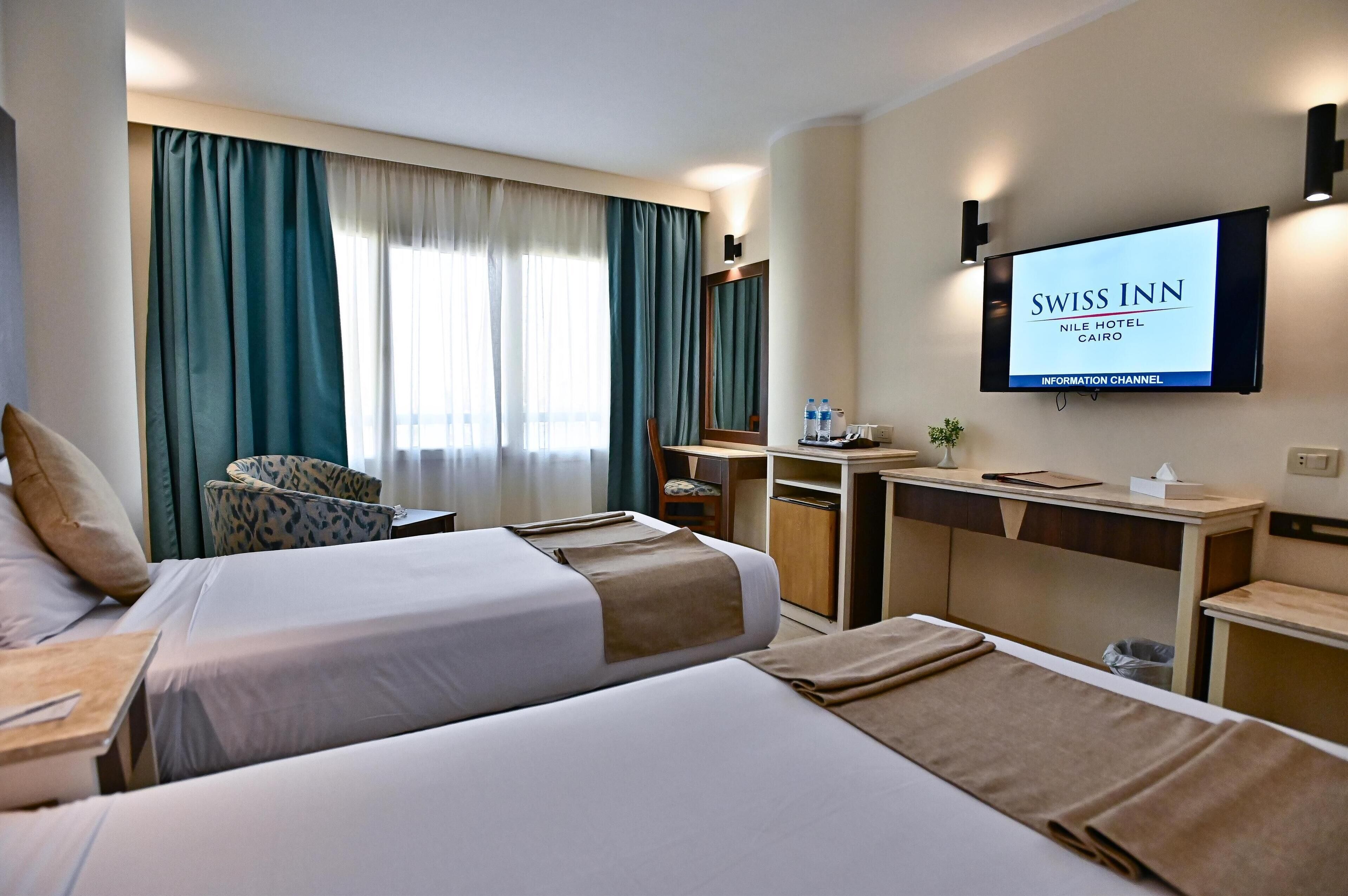 Nile View Room | Egyptian cotton sheets, premium bedding, minibar, in-room safe