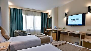 Nile View Room | Egyptian cotton sheets, premium bedding, minibar, in-room safe