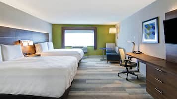 Habitación estándar, 2 camas de matrimonio (Mobility, Accessible Tub) | Ropa de cama de alta calidad, caja fuerte, sistema de insonorización