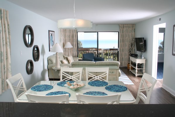 Condo, 2 Bedrooms, Ocean View (Sleeps up to 6) | Living area - Anchorage II (Myrtle Beach)