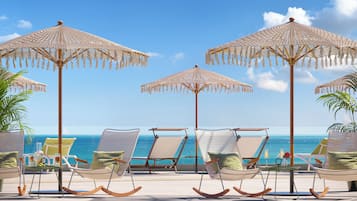 Indoor pool, 2 outdoor pools, pool umbrellas, pool loungers