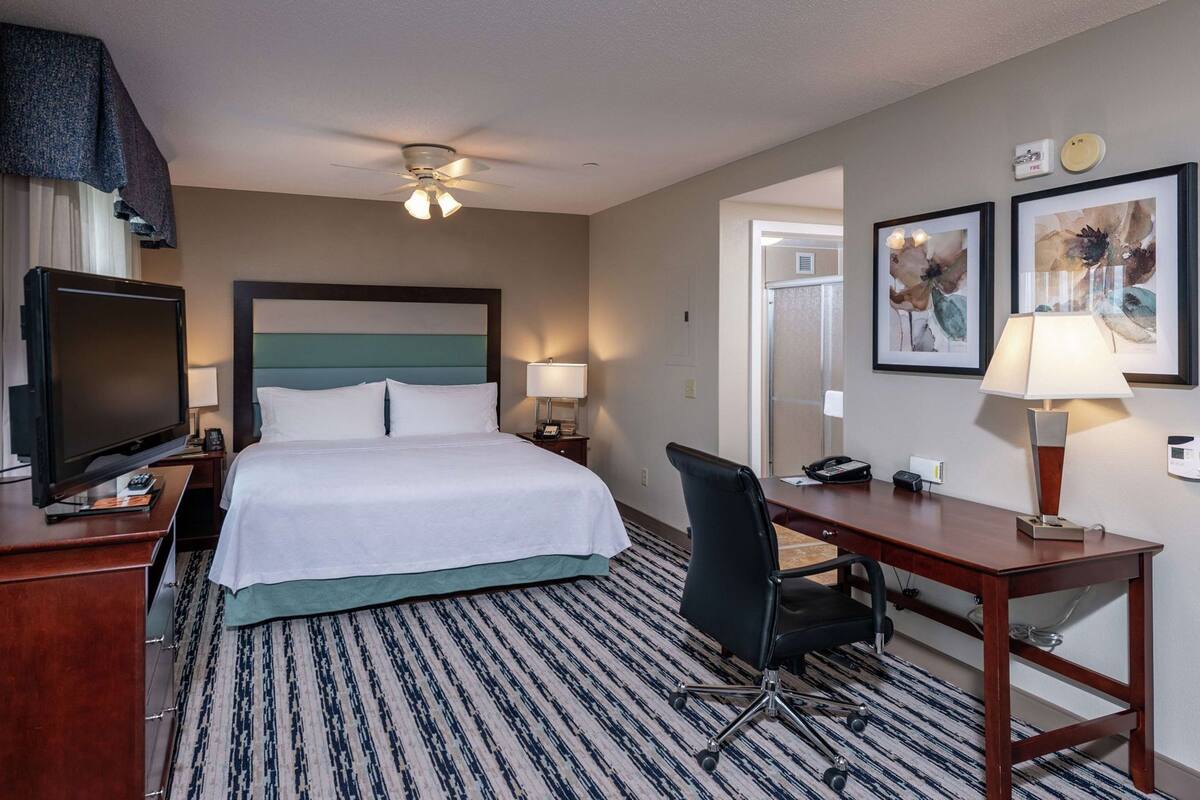 In-room safe, blackout drapes, iron/ironing board