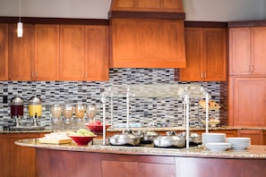 Free daily buffet breakfast