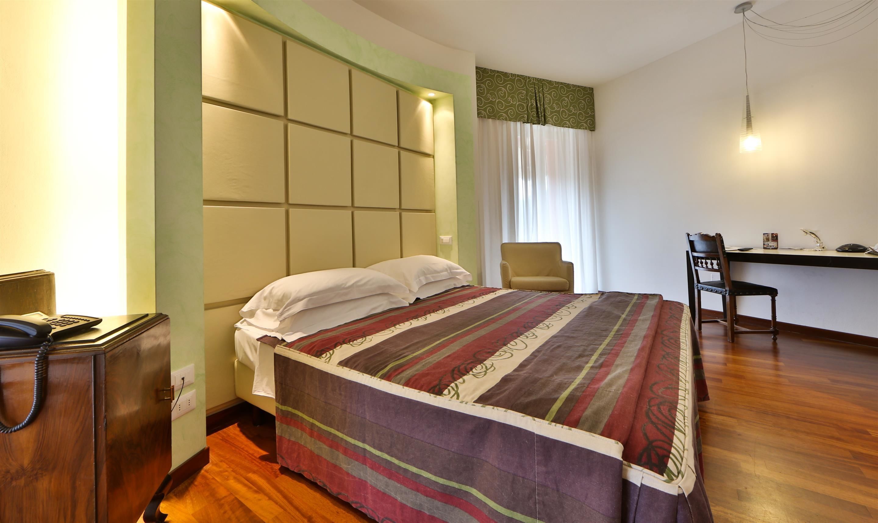 Minibar, in-room safe, desk, blackout curtains