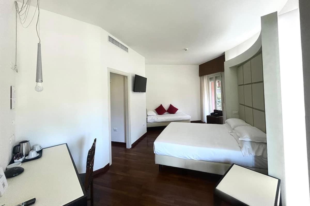 Minibar, in-room safe, desk, blackout curtains