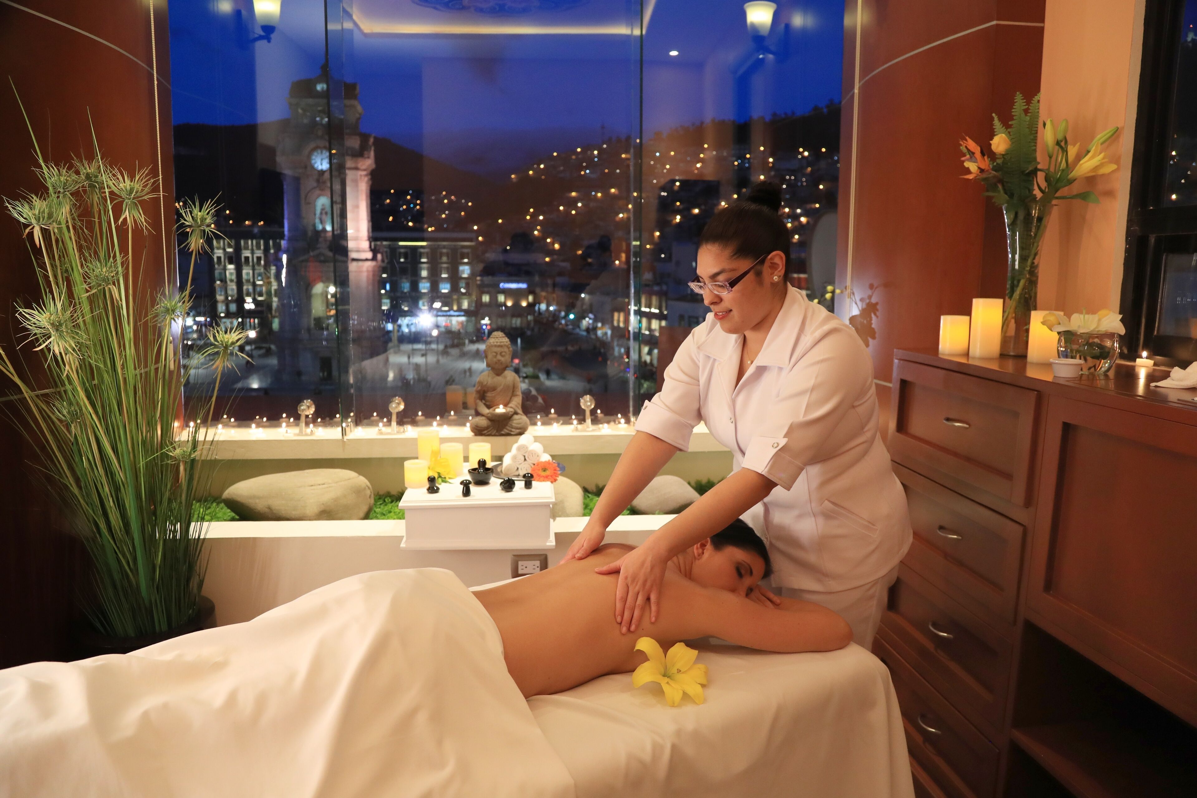 hot stone massages, body scrubs, massages