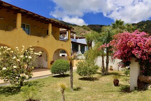 Habitación doble estándar, vista al jardín | Minibar, caja de seguridad en la habitación y decoración personalizada 