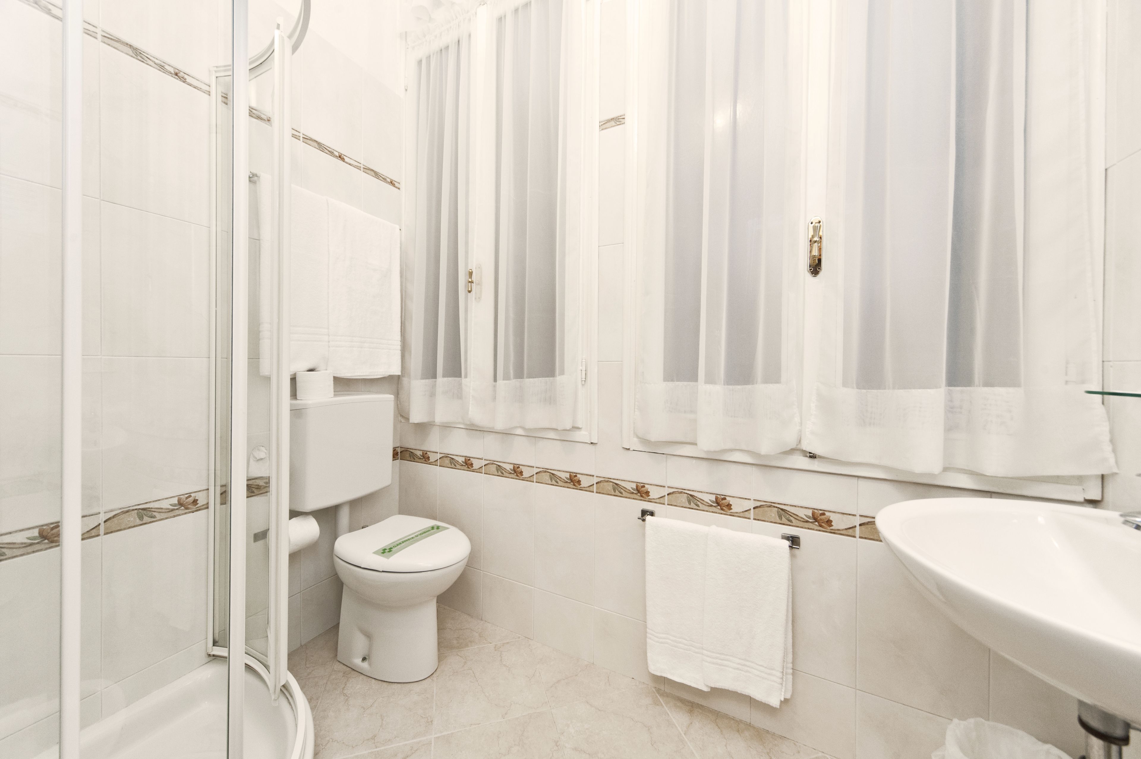 free toiletries, hair dryer, towels