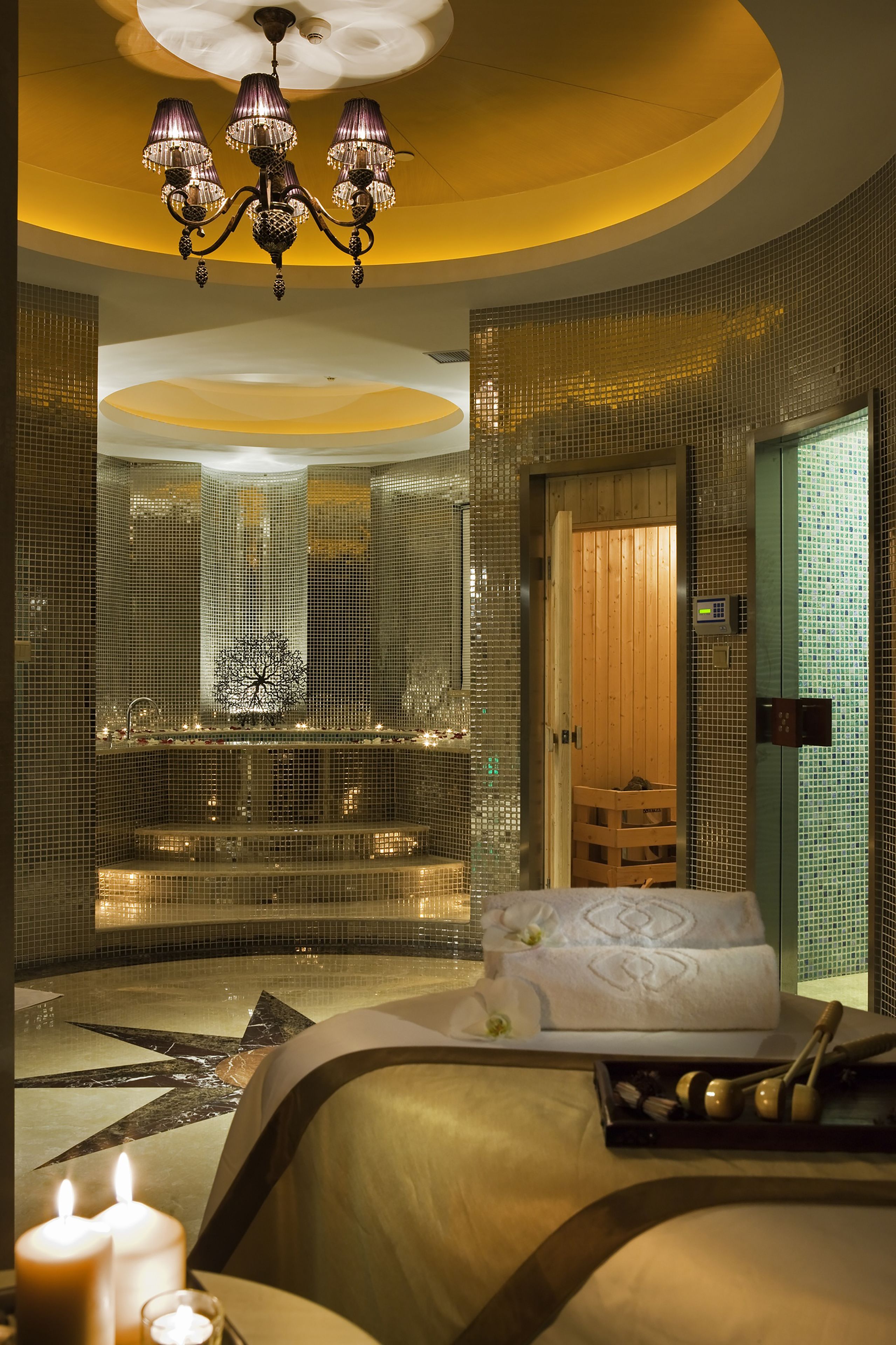 turkish bath/hammam, body treatments, massage/treatment rooms