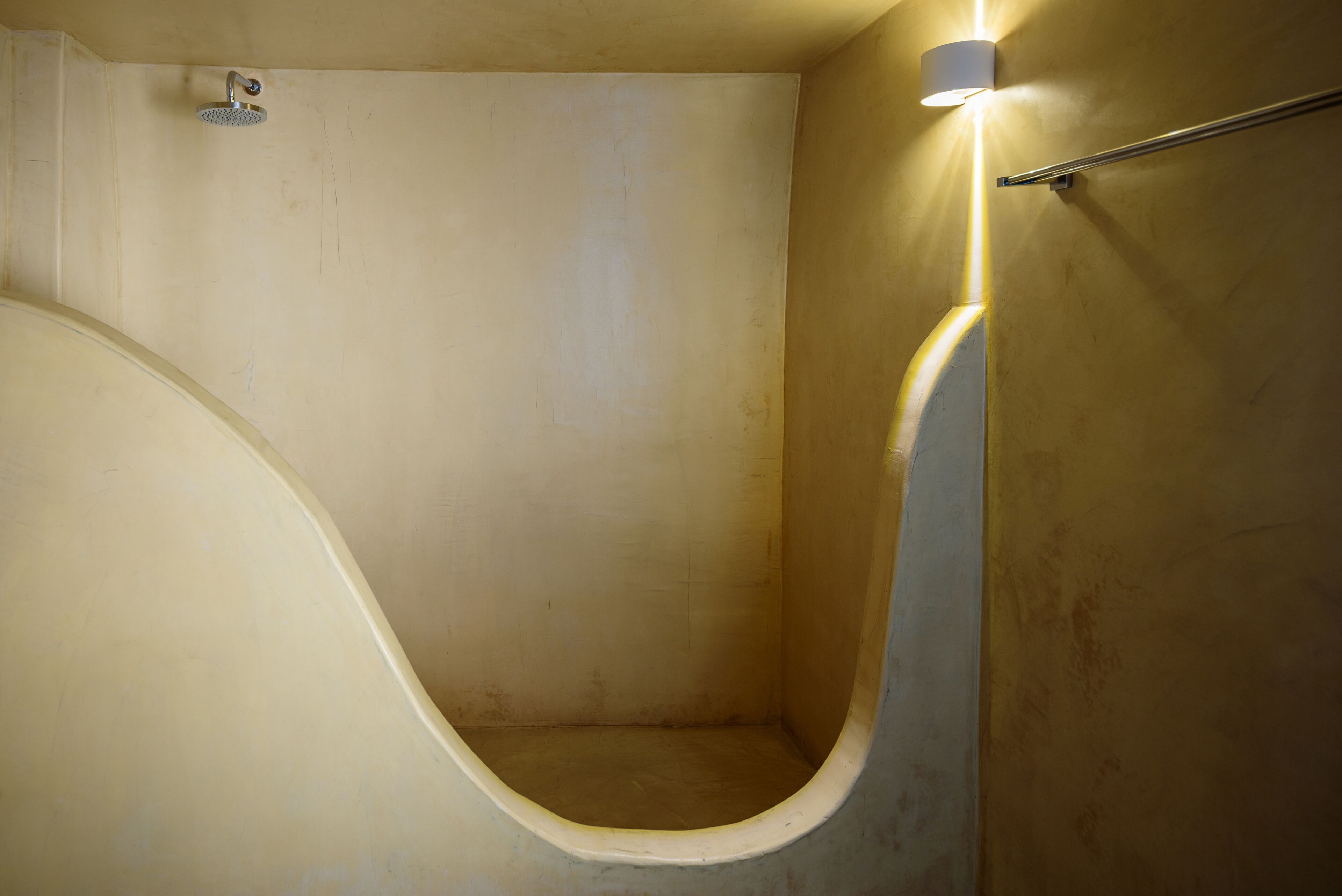 junior suite with hot tub & caldera view | bathroom | shower, designer toiletries, hair dryer, bathrobes