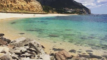 Vlak bij het strand, vissen