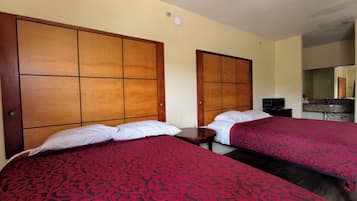 Room, 2 Queen Beds, Non Smoking | Free WiFi, alarm clocks