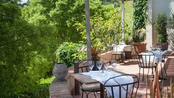 Regionale gerechten, tuinzicht