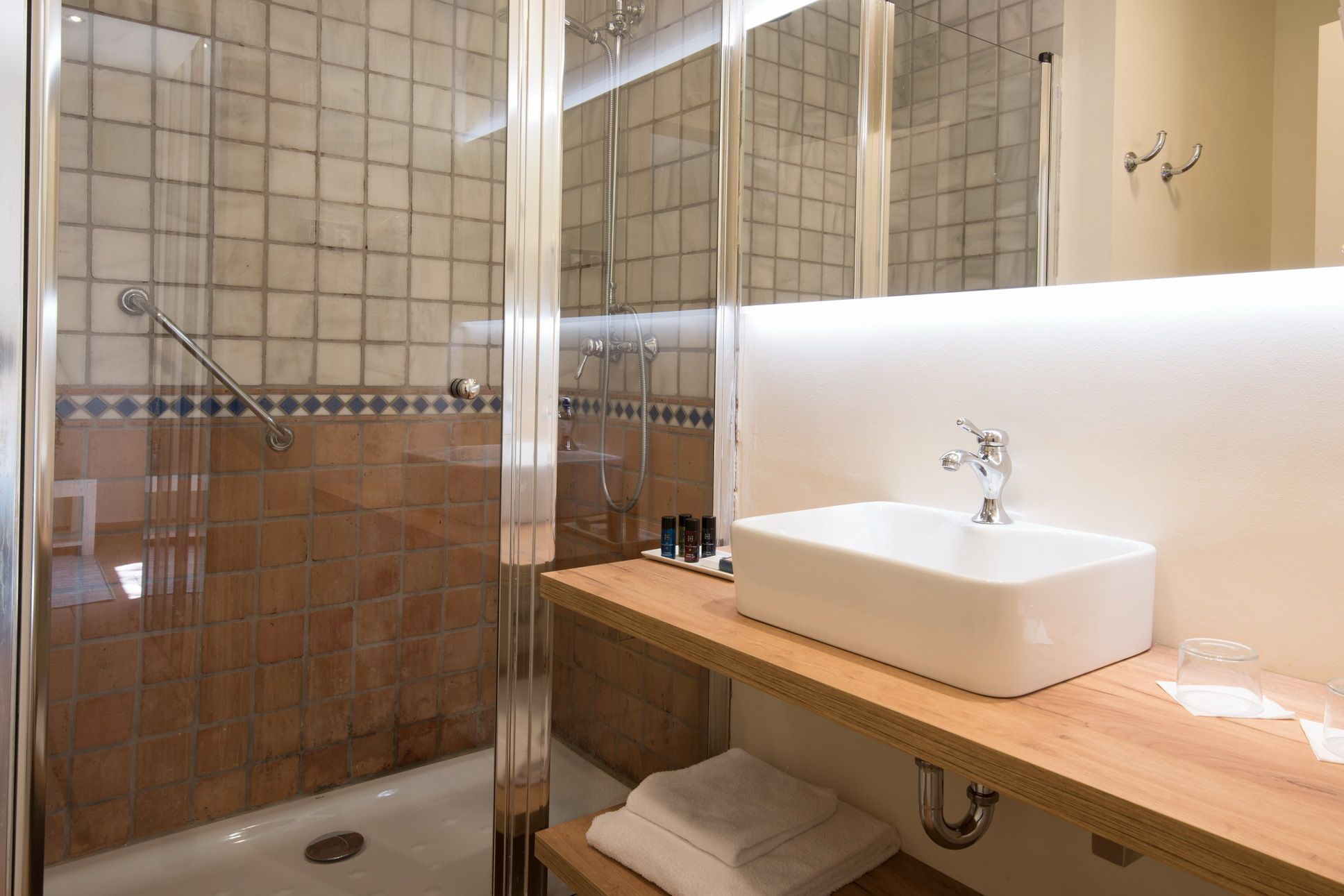 free toiletries, hair dryer, towels, soap