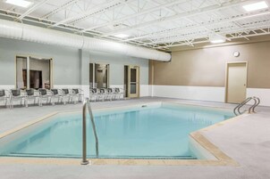 Indoor pool, open 7 AM to 10:30 PM, sun loungers
