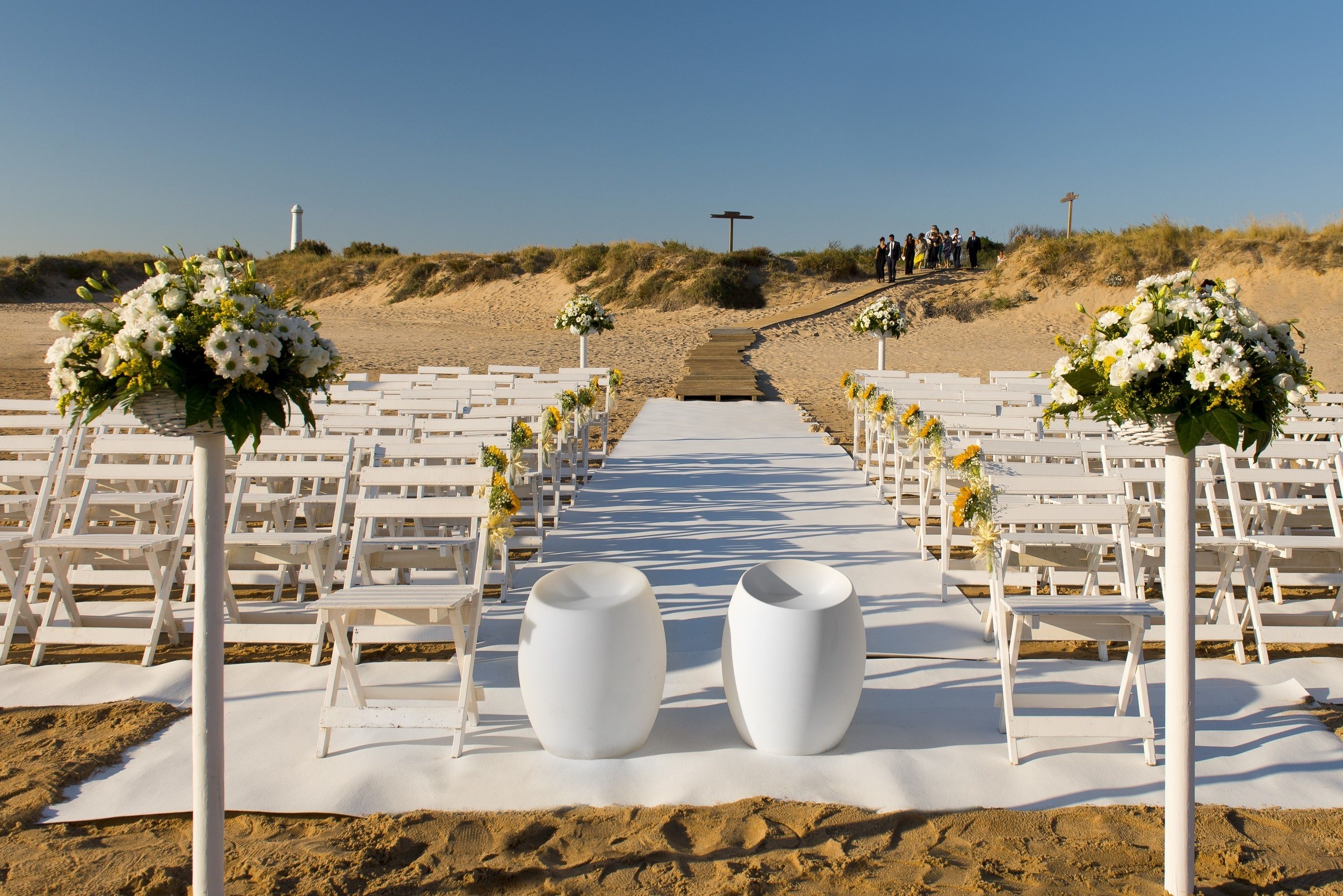 outdoor wedding area
