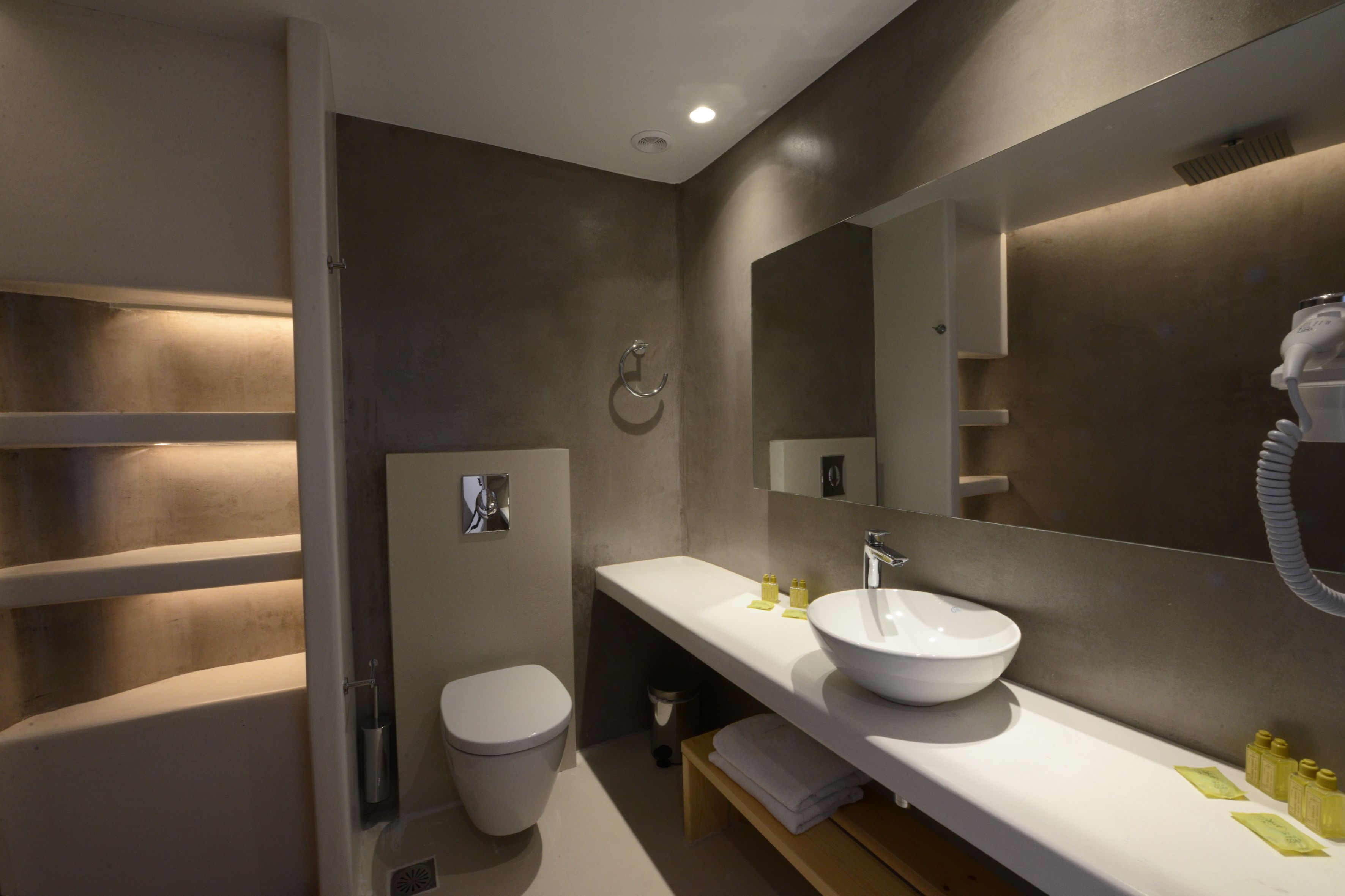superior room | bathroom | hair dryer, towels