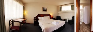 Desk, soundproofing, iron/ironing board, cots/infant beds