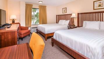 Classic Room, 2 Queen Beds | Desk, laptop workspace, soundproofing, iron/ironing board