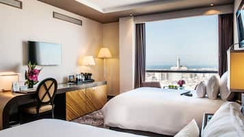 Literie de qualité supérieure, surmatelas, minibar