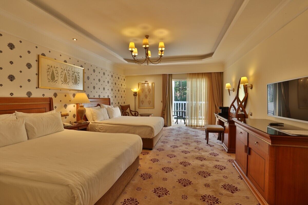 Premium bedding, minibar, in-room safe, laptop workspace