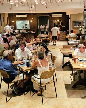 Local cuisine, pool views