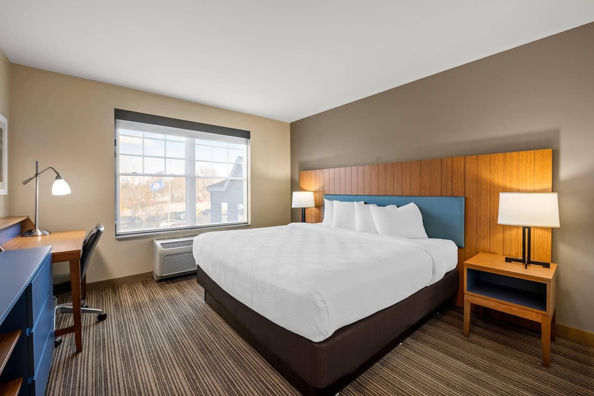 Premium-Suite, 1 Queen-Bett, Nichtraucher | Hochwertige Bettwaren, Schreibtisch, Verdunkelungsvorhänge