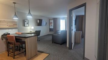 Suite, 1 Bedroom | In-room safe, desk, laptop workspace, iron/ironing board