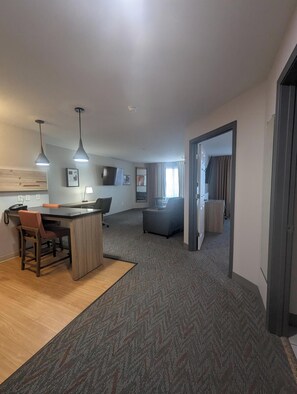 Suite, 1 Bedroom | In-room safe, desk, laptop workspace, iron/ironing board