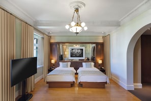 Deluxe-rum - 2 enkelsängar | 1 sovrum, sängtillbehör av högsta kvalitet och minibar