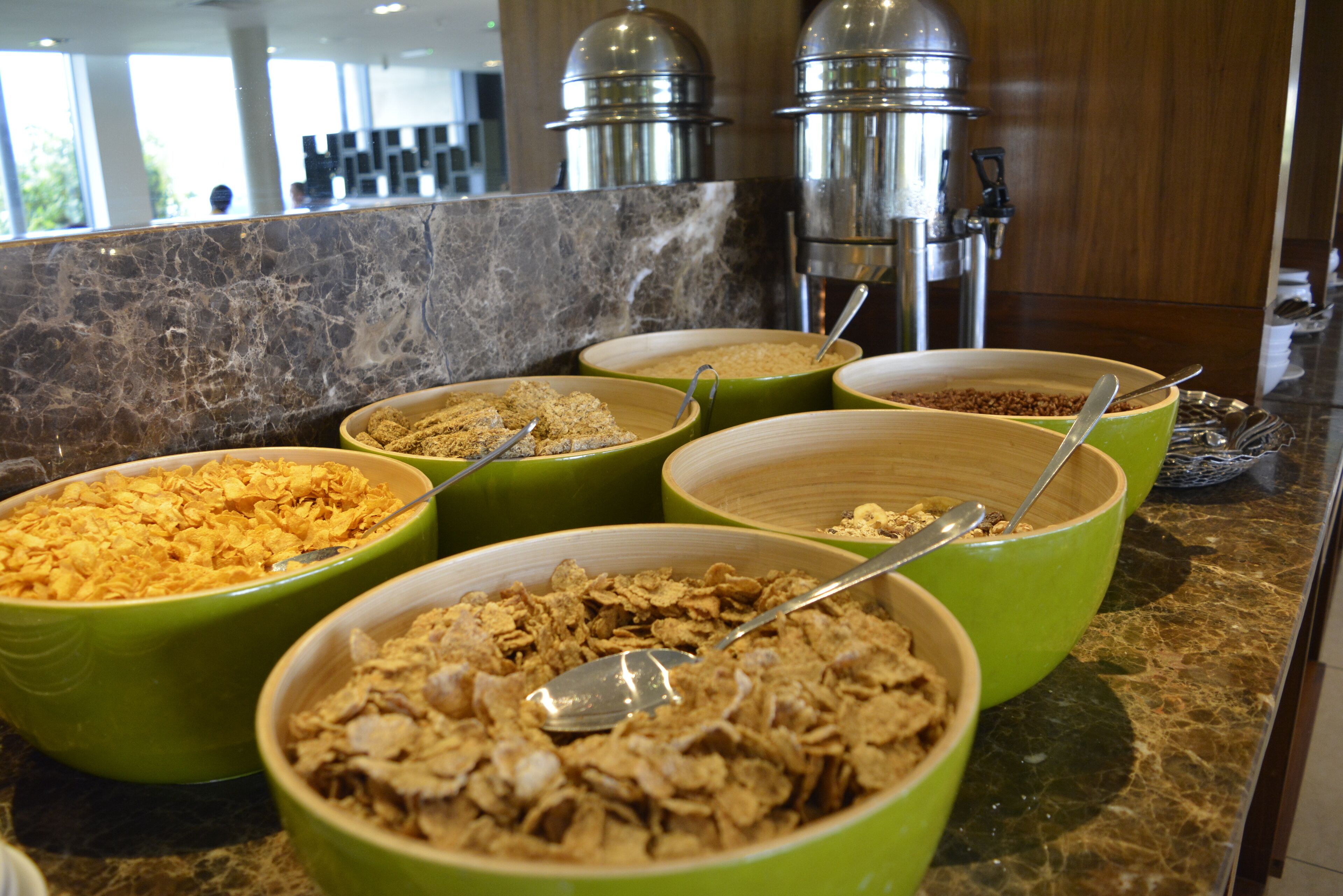 breakfast, lunch and dinner served