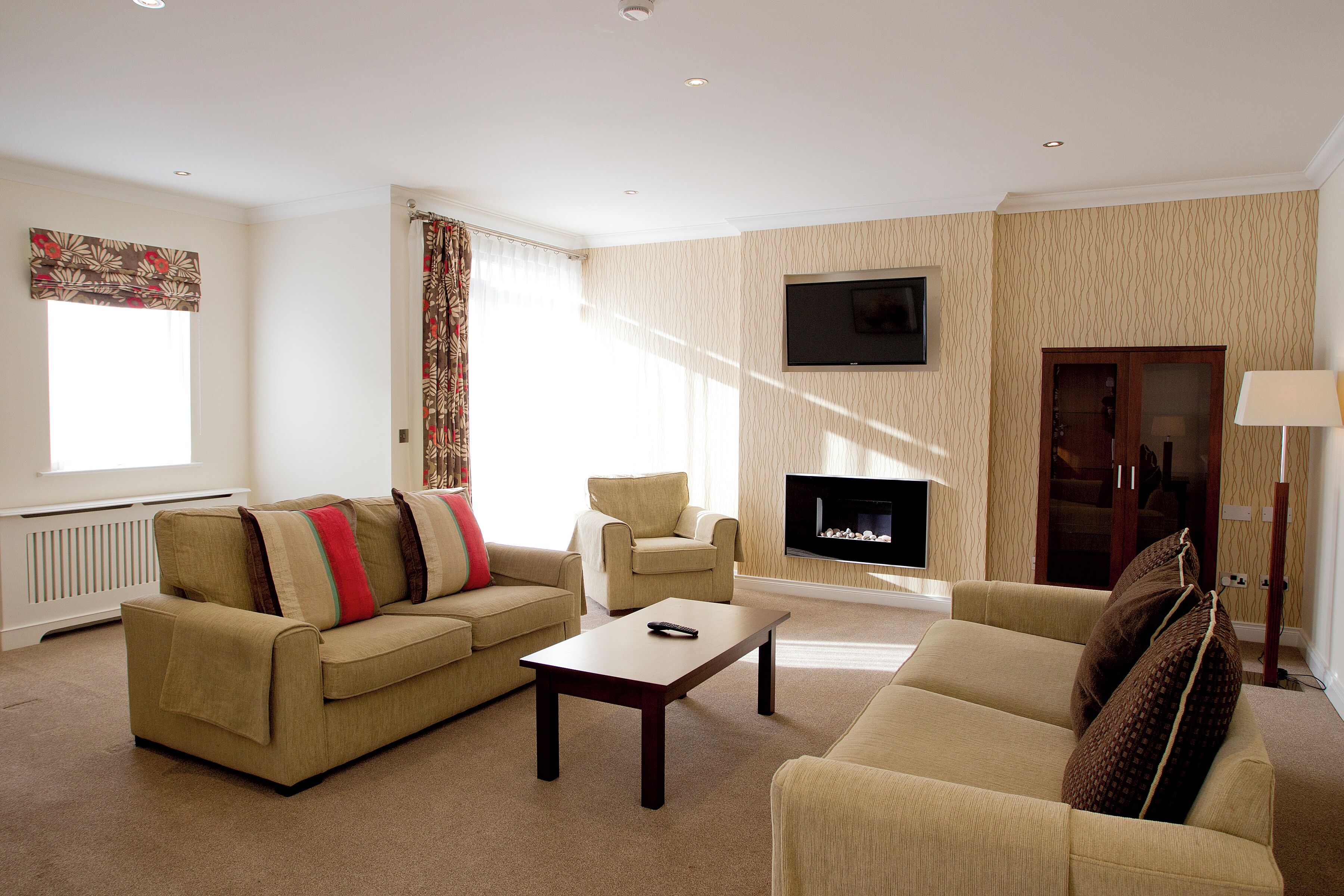 deluxe apartment | living area | tv