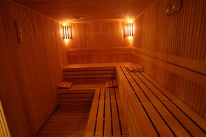 Un sauna, baño turco