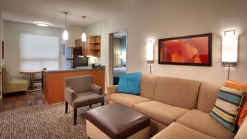Premium bedding, pillow-top beds, desk, blackout curtains