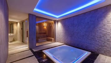 Sauna, steam room, body treatments, Swedish massages, body wraps