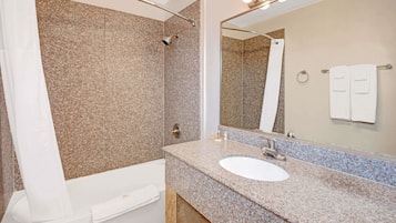 Free toiletries, hair dryer, towels
