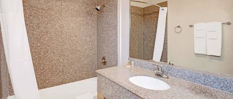 Free toiletries, hair dryer, towels