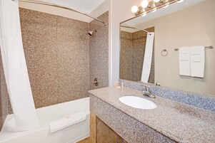 Free toiletries, hair dryer, towels