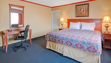Room, 1 Queen Bed | Desk, iron/ironing board, WiFi (free), bed sheets