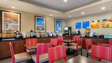 Free daily buffet breakfast