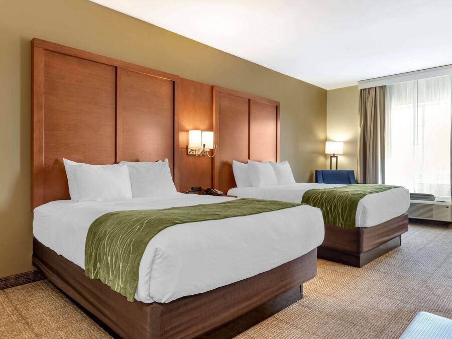 Room, 2 Queen Beds, Accessible, Non Smoking (Efficiency) | Desk, iron/ironing board, free cribs/infant beds, free WiFi