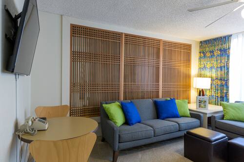 In-room safe, blackout curtains, iron/ironing board, bed sheets