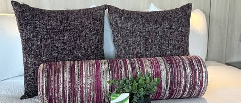 Premium bedding, individually furnished, desk, laptop workspace