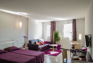 Blackout curtains, soundproofing, iron/ironing board