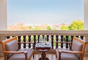 Uitzicht vanaf balkon