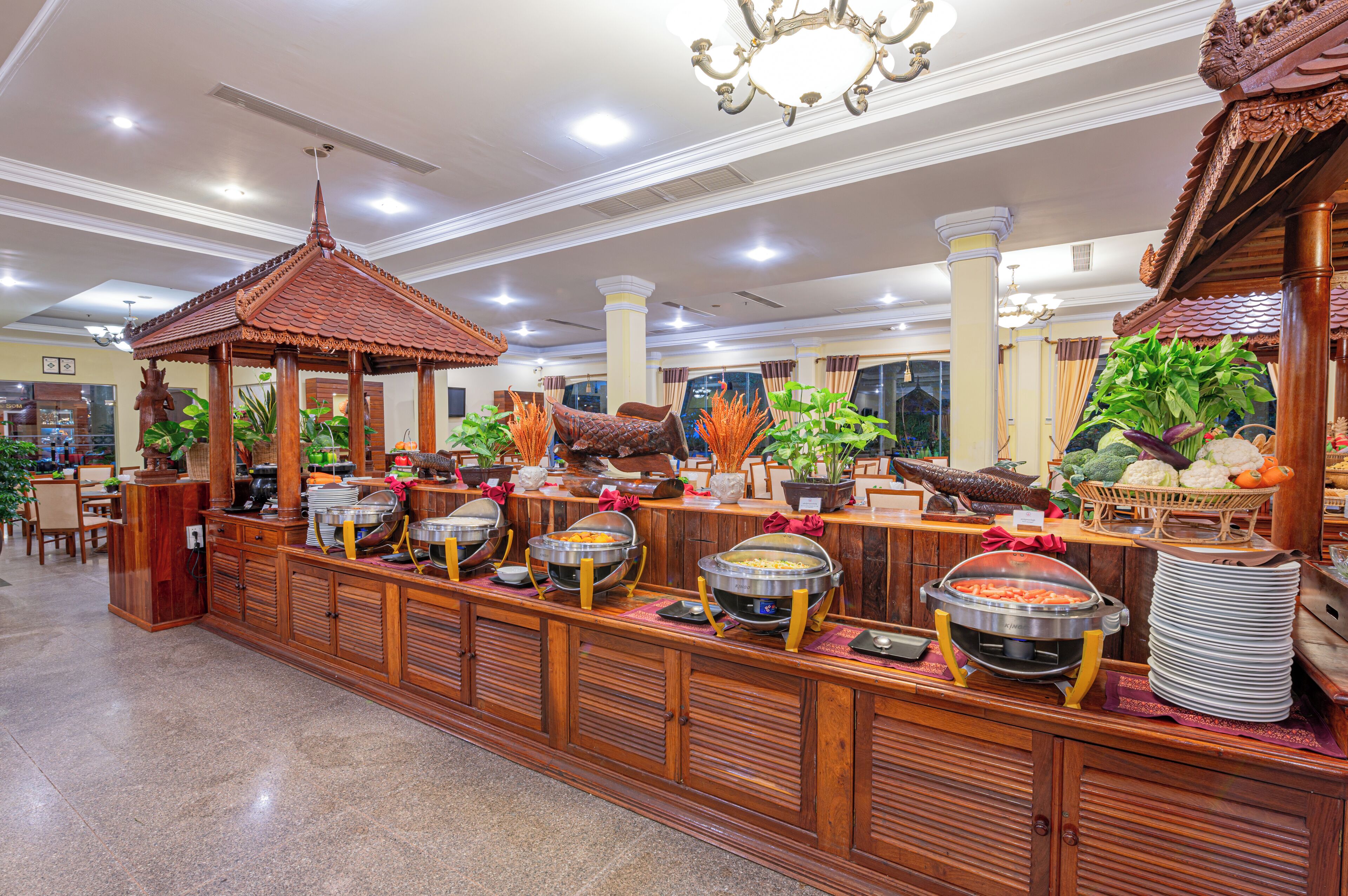daily buffet breakfast (usd 12 per person)