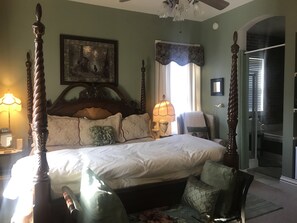 Room, Private Bathroom (Victorian) | Minibar, iron/ironing board, bed sheets - Historic Iron Horse Inn (Hermann)